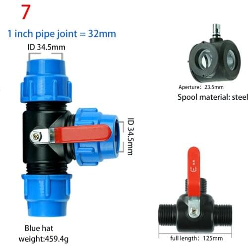 3 way pvc ball valve drip irrigation valve water shut off valve water switch valve garden irrigation valve 1 1.2 1.5