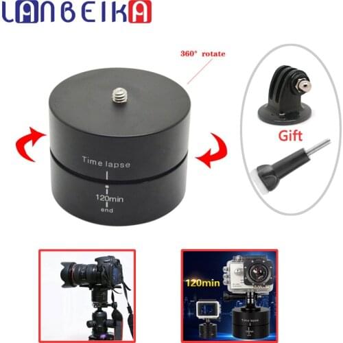 LANBEIKA For GoPro Accessories 60/120 Minutes Panning Rotating Time Lapse PANORAMA for GoPro Hero 9 8 7 6 SJCAM YI DSLR Mobile