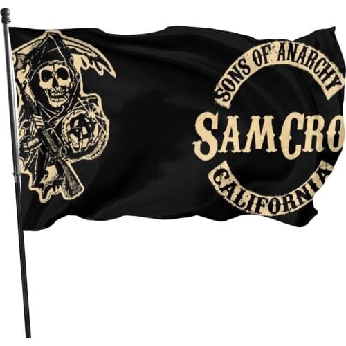 Anarchy Anarcho Flag With Communist Anarcho Syndicalism Flag90x150cm