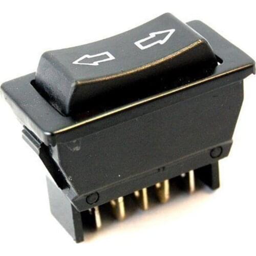 Auto Car DPDT 5 Pins Power Window Switch Momentary Black Universal DC 12V Window Control Switch Console Cover Caps