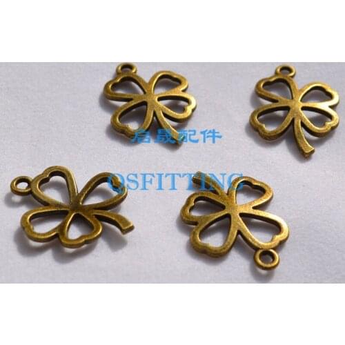 Free shipping!!!sell 25*20MM anti-brozen alloy pendant,jewelry Accessory,Small Charm,the clover
