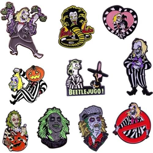 American fantasy-comedy film inspired brooch retro 80s horror movie fans collection