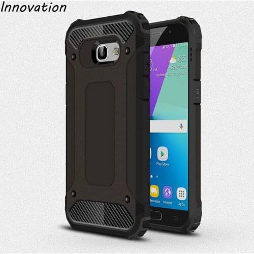 For Samsung Galaxy A520 Case Luxury Armor Silicon + Plastic Back Cover 5.2 Inch Phone Bag Cases For Samsung A5 2017 A520F Coque