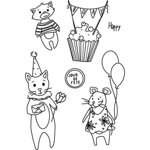 French stamp Clear Stamp for Scrapbooking Transparent Silicone Rubber DIY Photo Album Decor 0635