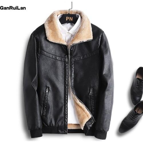 GANRUILAN Men's Suede Jackets