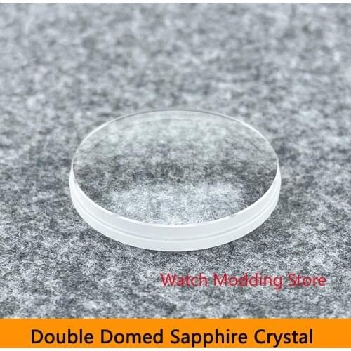 HOT Double Domed Sapphire Crystal With Clear AR Blue AR Compatible With Sloped Insert SKX007/SKX173/SRPD
