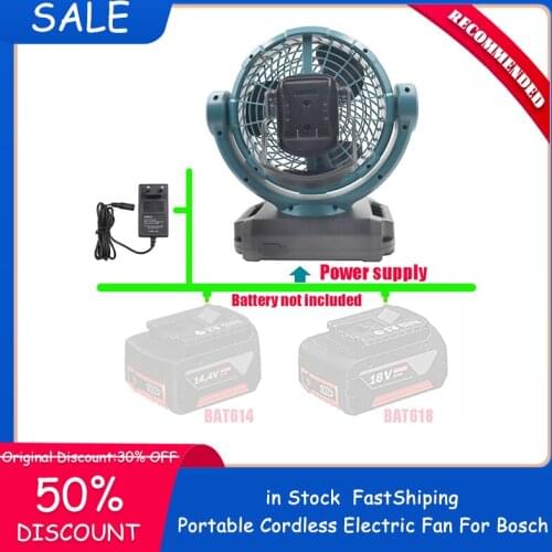 Good Quality DCF102 Portable Cordless Electric Fan For Bosch 14.4V 18V 20V Lithium Battery BAT609 BAT609G BAT618 BAT618G BAT614