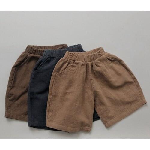 Summer Boys Girls Children Short Pants Kids Baby Pure Color Short Pants Loose Kids Short Pants For Boys Girls Casual Pants