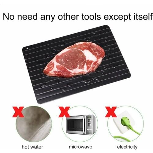 Fast Defrosting Tray Chopping Board Fast Thaw Frozen Food Meat Fruit Defrosting Plate Board Meat Board for Kitchen Gadget Tool