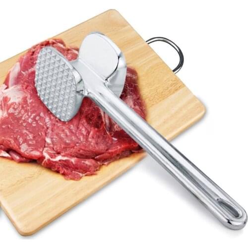 Small Double-sided Meat Loose Hammer Steak Hammer Grill Hammer Aluminum Alloy Making Steak Tool Meat Hammer Household