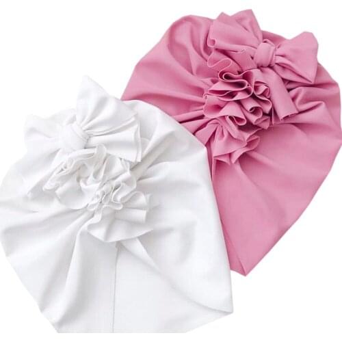 Lovely Flower Baby Hat Soft Baby Girl Hat Turban Infant Toddler Newborn Baby Cap Bonnet Headwraps Kids Hat Beanie