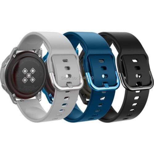 Soft Silicone Replacement Sport Strap for Samsung Galaxy Watch Active/Galaxy Watch 42mm/Gear Sport/Garmin Vivoactive