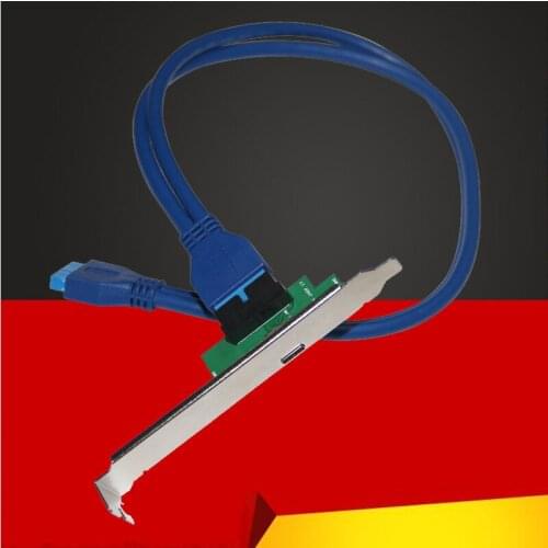 NEW Single Port USB 3.1 Type C USB-C Female to USB 3.0 Motherboard 19pin Header Connector Cable High Profile Bracket for Desktop
