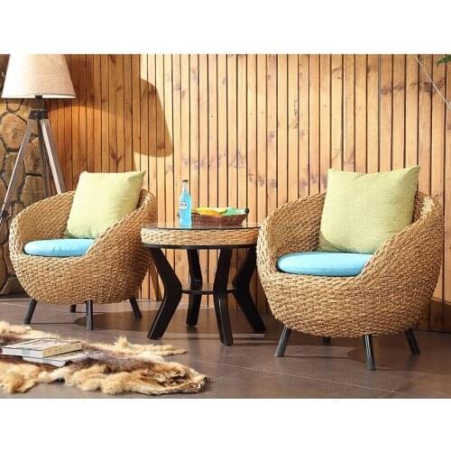 2018 new style design ratten chair living room furniture balcony table and chair 2089