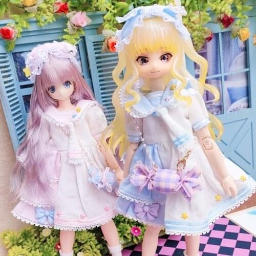 Ob22 24 Azone Licca baby dress set doll clothes doll accessories Headdress + skirt + socks + candy bag chain