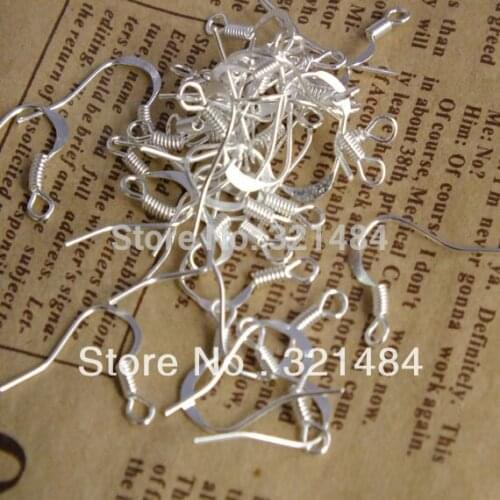 Wholesale 5000PCS Silver Plated French Earwire Earring Hook Wires Findings