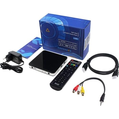 Original Tvip605 Smart Tv Box Amlogic S905X android and Linux system Double Systerm Set top Box smart tv box media player