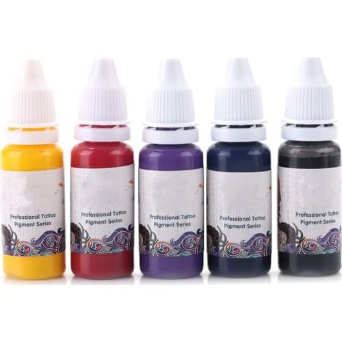 15ml Professional Safe Natural Plant Tattoo Ink Body Paint Microblading Pigment Semi-Pernament Makeup Inks Beauty Tool Supplies