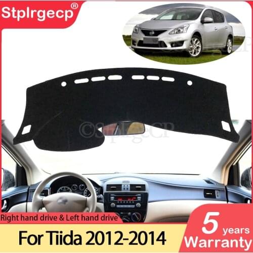 For Nissan Tiida Pulsar C12 2012 2013 2014 Anti-Slip Mat Dashboard Cover Pad Sunshade Dashmat Protect Carpet Anti-UV Accessories