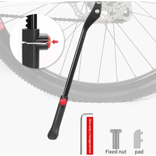 Adjustable Bike Universal Kickstand Aluminum Alloy Bicycle Foot Support Mountain Bike Parking Rack for Cycling Bike Accessories