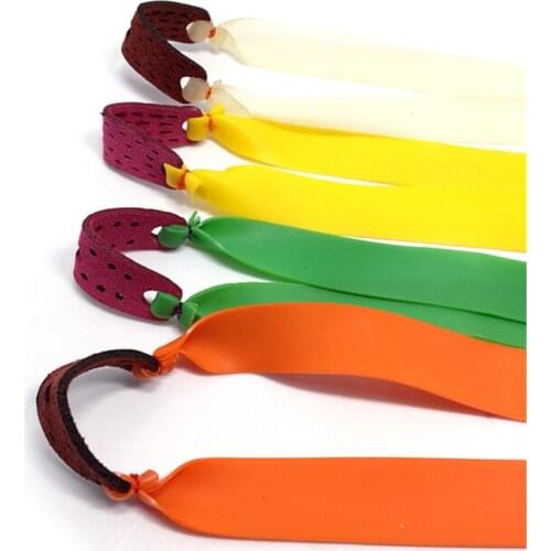 Natural latex rubber band slingshot flat elastic elastic tube for tactical slingshot hunting accessories