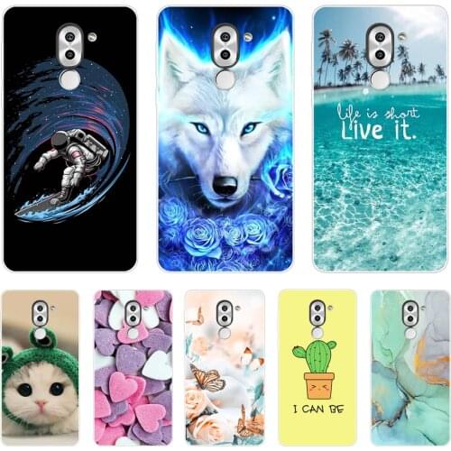 Silicone Cover For Huawei Honor 6X Case Cute Cat Flower TPU Phone Case For Huawei Honor 6X Honor6x 6 X Back Coque Bumper fundas