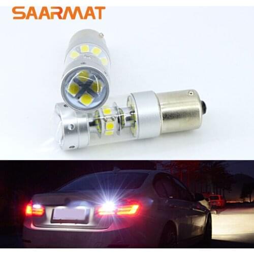 2 X Error Free White 140W 1400LM LED Reverse Back up Light project Bulb For Peugeot 206 207 307 308 406 407 507 508