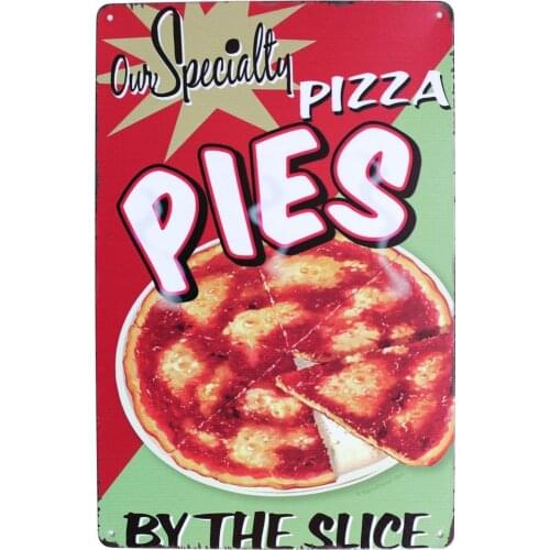 Our Specialty Pizza PIES Vintage Metal Sign