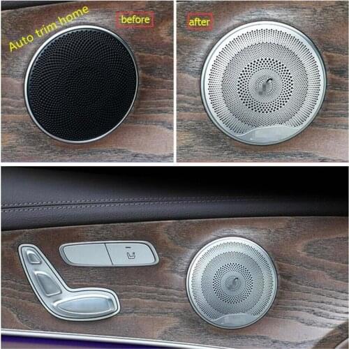 Lapetus Inner Door Stereo Speaker Audio Loudspeaker Cover Trim 4 Pcs For Mercedes Benz C Class W205 2014 - 2017 Auto Accessories