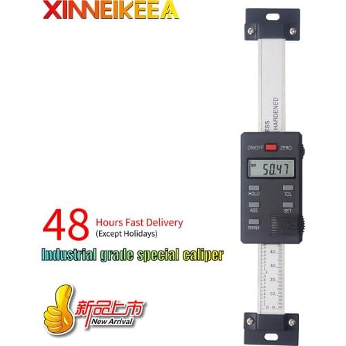 High Precision Digital Caliper 4CR13 Stainless Steel Horizontal Vertical Digital Display Ruler Measuring Range 100 200 300 400mm