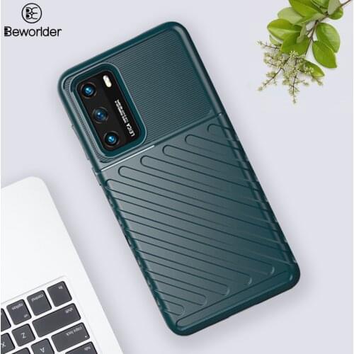 For Huawei P40 Pro Plus Case P40Lite Full Protect Rugged Shield Silicone Phone Cover For Huawei P30 Pro Armor Case
