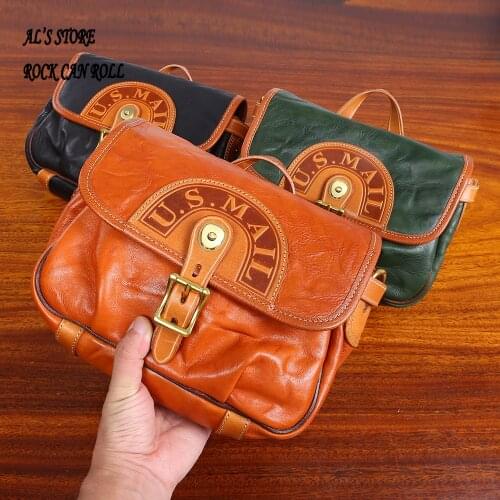 CDB398 Size 39*20*9cm Super Quality Genuine Cowhide Leather Backpack Stylish Cow Leather Casual US Mail Smart Bag