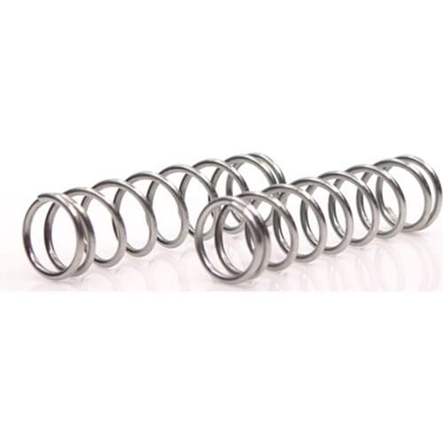 5pcs 1.6mm Wire diameter Stainless steel Compression springs Y-type Pressure spring 22mm-24mm Outside diameter 10-50mm Length
