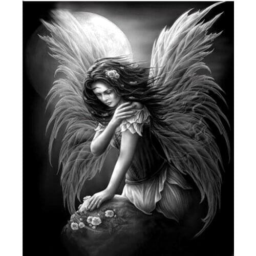 5D full drill square diamond painting angel girl pictures of rhinestones embroidery with diamonds mosaic diy cross stitch crafts