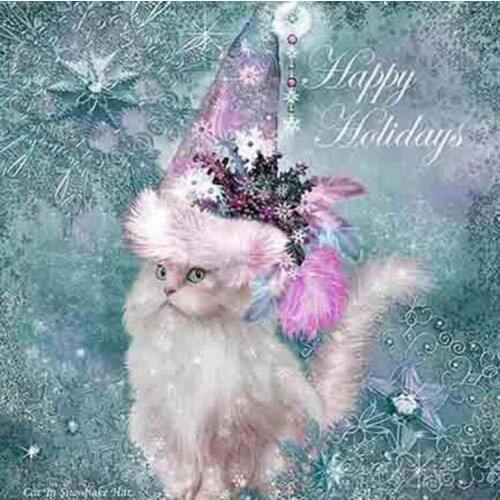 5D DIY diamond Painting Lovely cat 3D Cross Stitch diamond embroidery animal embroidery diamonds wall stickers home decor