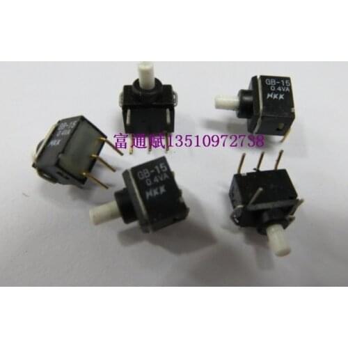 [ BELLA]Japan imported NKK button reset switch GB-15AH 0.4VA clubfoot button switch SPDT--20pcs/lot