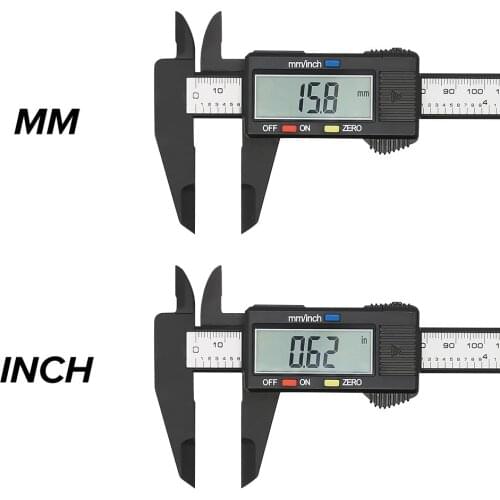Digital Caliper 6 Inch Electronic Vernier Caliper with LCD Screen 0-6” Micrometer Caliper Measuring Tool Inch and Millimeter