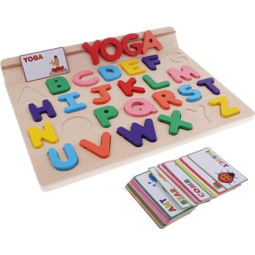 Wooden Alphabet Toddler Puzzles Toys For 2 To 3 Year Olds