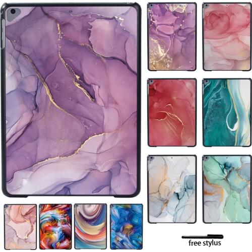 For Apple IPad Air 4 2020 10.9 Inch/Air 3 10.5 Inch 2019 /IPad Air 1 2 9.7 Inch Ultra Thin Hard Shell Tablet Case+ Stylus