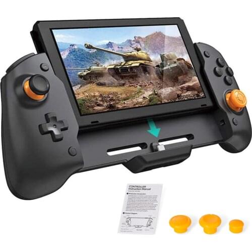 Double Motor Vibration Built-in 6-Axis Gyro Sweat-Proof Design For Nintendo Switch Handheld Controller Grip Console Gamepad