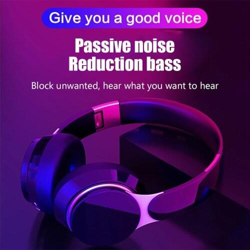 FG-07 HIFI Stereo Earphones for Phone Computer Bluetooth-compatible Wireless Headphone with Mic Music Headset Support TF Card