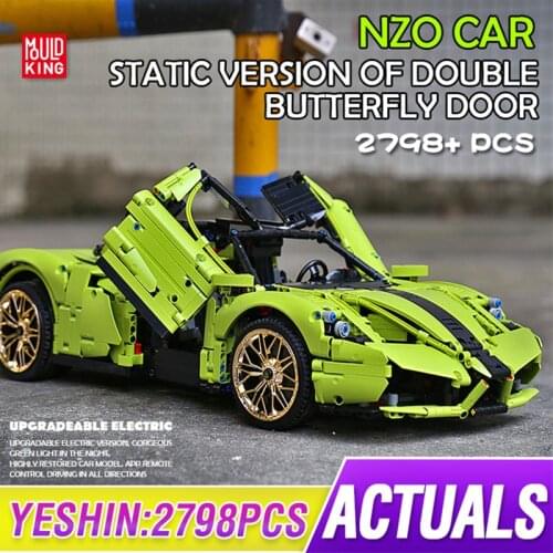 Mould King 2790PCS High-Tech series Super Racing Car 1:8 ENZOS Car Model Building Blocks Bricks Kids DIY Toys Christmas Gifts