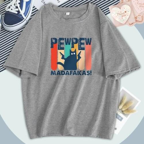 Short Sleeve Summer T-shirts Pew Madafakas Streetwear Womens T-shirts Fashion Black Outdoor Harajuku Tops Tees Poleras Female