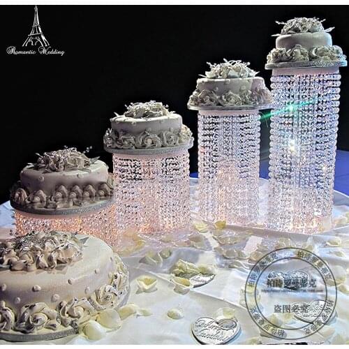 Crystal transparent Cake holder group Birthday acrylic cake stand for wedding party Wedding Crystal cake stand Birthday Party