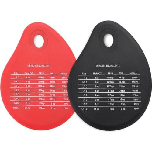 Kapmore 1pc Flexible Dough Scraper Silicone Dough Spatula Bowl Scraper With Scale DIY Baking Tools Accessories