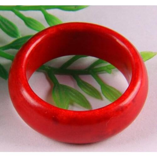 Red Howlite Finger Ring Size 10 Jewelry For Woman Gift X004
