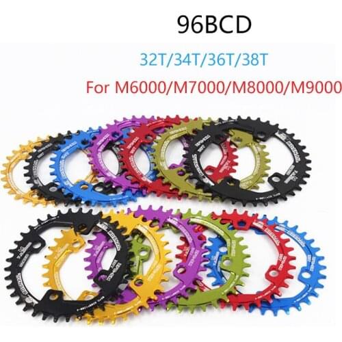 SNAIL Round Oval 96BCD Chainring MTB Mountain Bike Bicycle 32T 34T 36T 38T Crankset Tooth Plate Parts for M7000 M8000 M9000