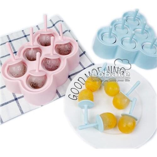 Hotsale rectangle trigon 3D ball silicone ice cream mold lollipop mould popsicle mold DIY summer baking tool baby food supplies