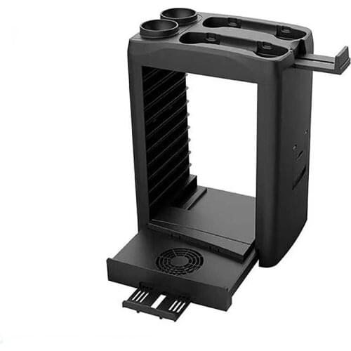 Stand Holder Multifunctional Storage Rack Charging Dock Cooler Fan With Headset Disc Storage Bracket for PS5/PSMOVE