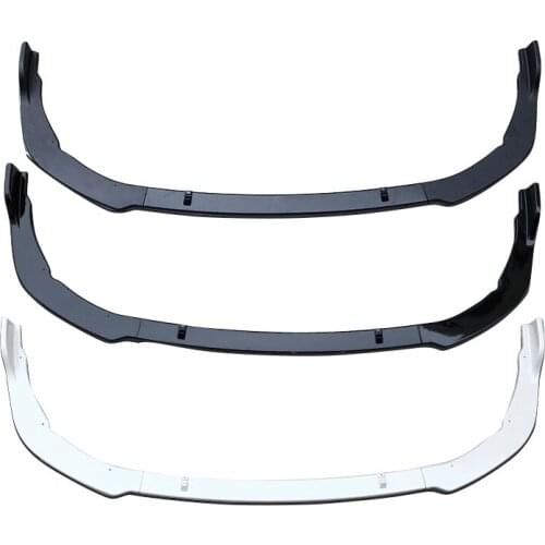 QHCP 3Pcs PP Plastic Car Front Lip Bumper Strip Trim Sticker Protection Decorative For Toyota Camry 2018 Sport Version Edition